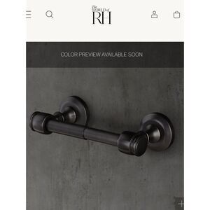 Restoration Hardware Lugarno Bronze Toilet Tissue Holder New